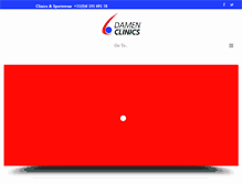 Tablet Screenshot of damenclinics.nl